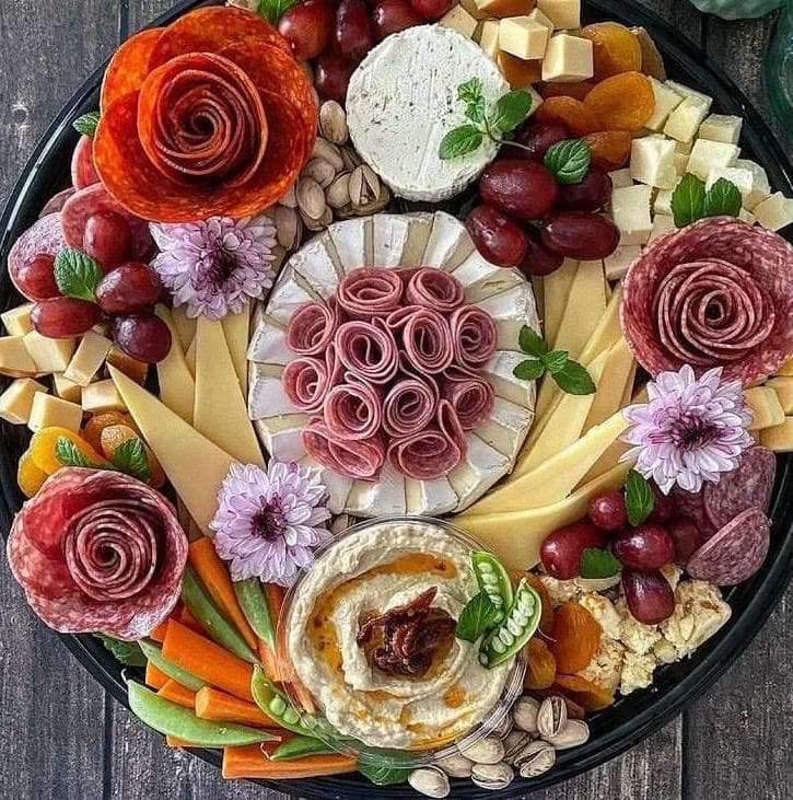Beautiful dessert and fruit display at event
